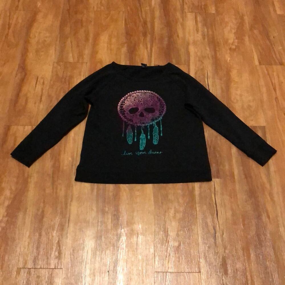 Zumiez Empyre Live Your Dreams Skull Dreamcatcher Sweatshirt Size Medium